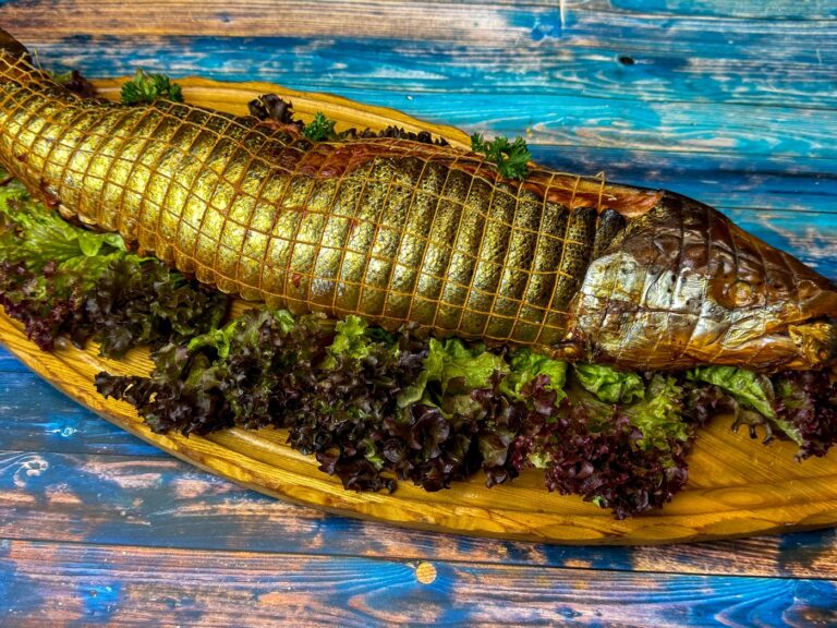 Lachs im Netz